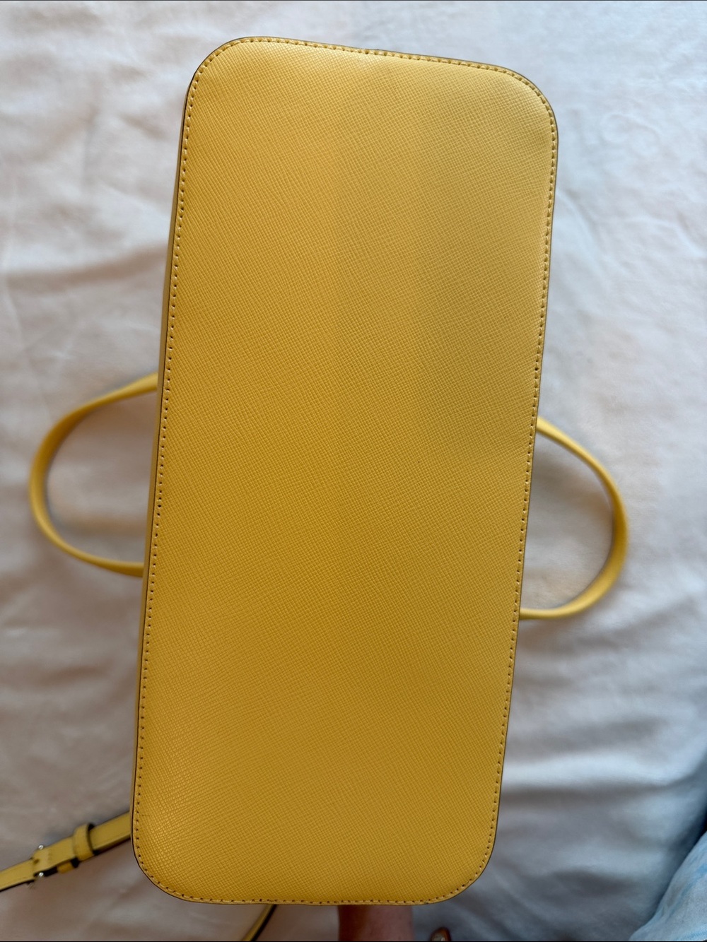 Kate Spade Sadie Dome Satchel in yellow Saffiano